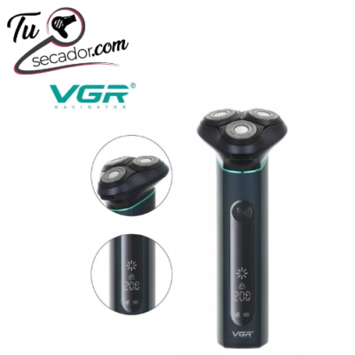 Maquina Afeitadora Vgr V-310 Recargable Usb 3 Cabezas - Imagen 2