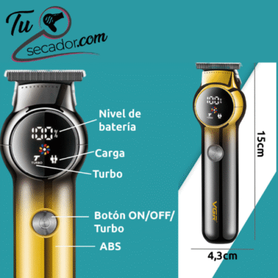 Máquina Patillera De Corte Profesional VGR V-989 Dorada - Imagen 3